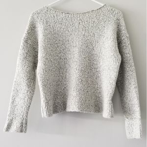 Gray Wool Crop Top
